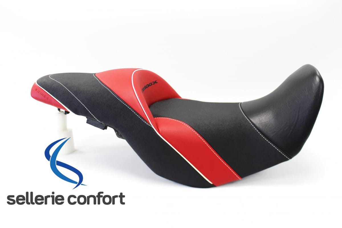 Selle confort moto HONDA CB 500 X rouge