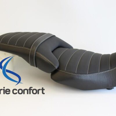 Selle confort moto HONDA CB 650 R Velours Argent