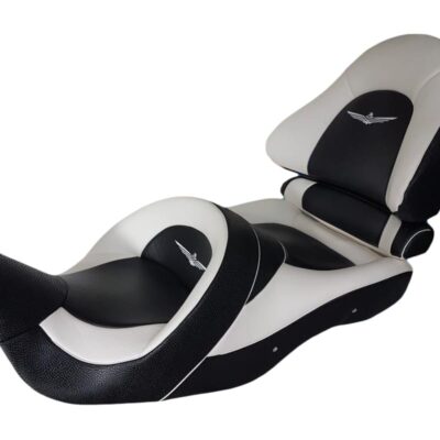Selle confort moto  HONDA Goldwing 1800 - Ref.1700 Blanche et Noire