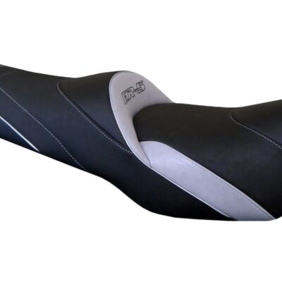 Selle confort moto KAWASAKI ER 5 Noire et Argent - Ref.1412