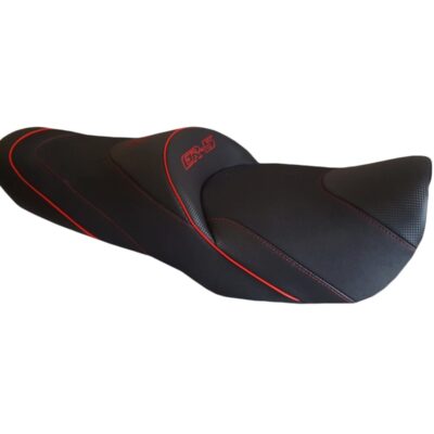 Selle confort moto KAWASAKI ER 5 Noire et Rouge - Ref.1823