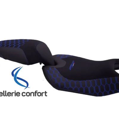 Selle confort moto Aprilia Rs 660- Nid d'abeille bleu Ref.2689